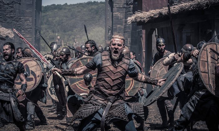 Captura de Ragnar Ragnarsson momentos antes de la culminación de su venganza.